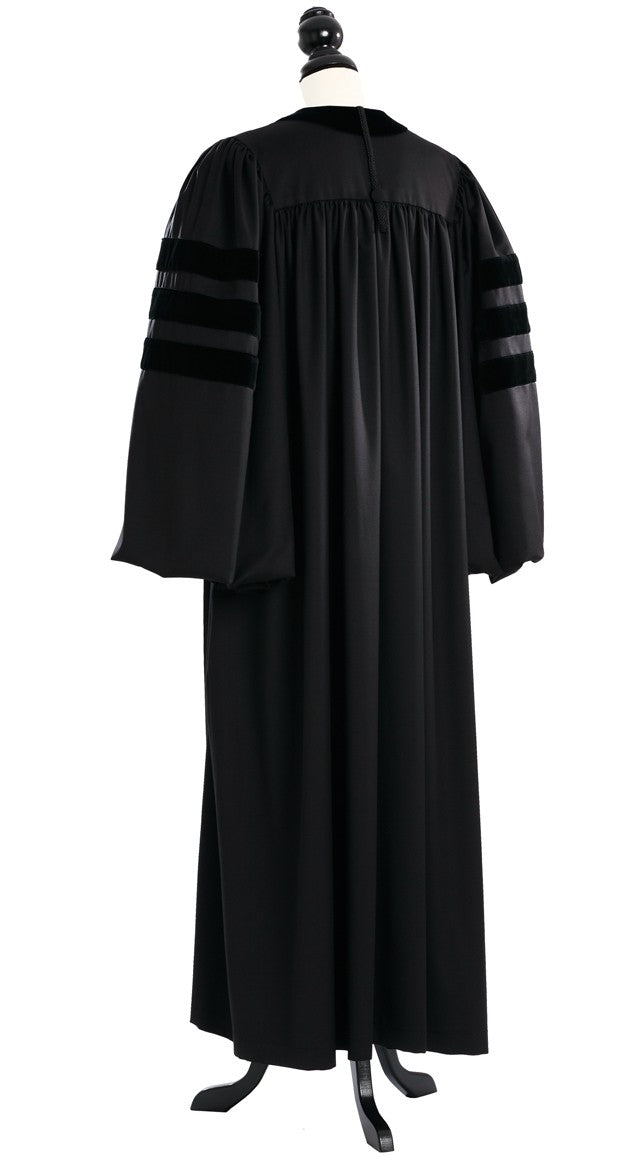 Deluxe Black Clergy Robe