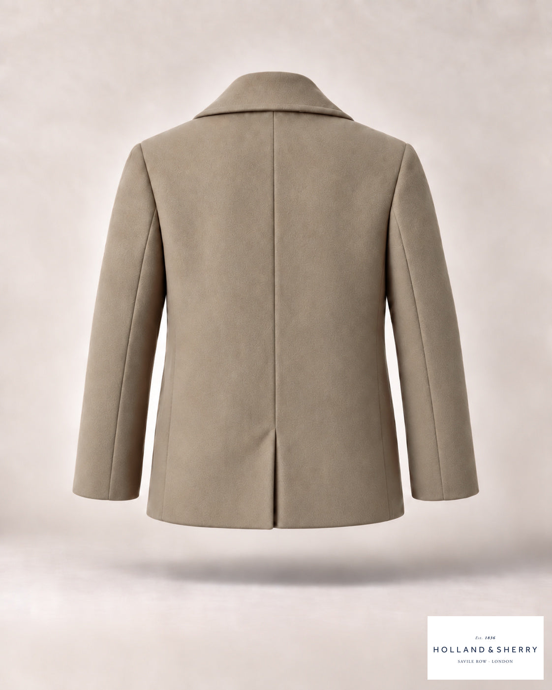 The Peacoat Men, Light Camel, Hip length, Back view.