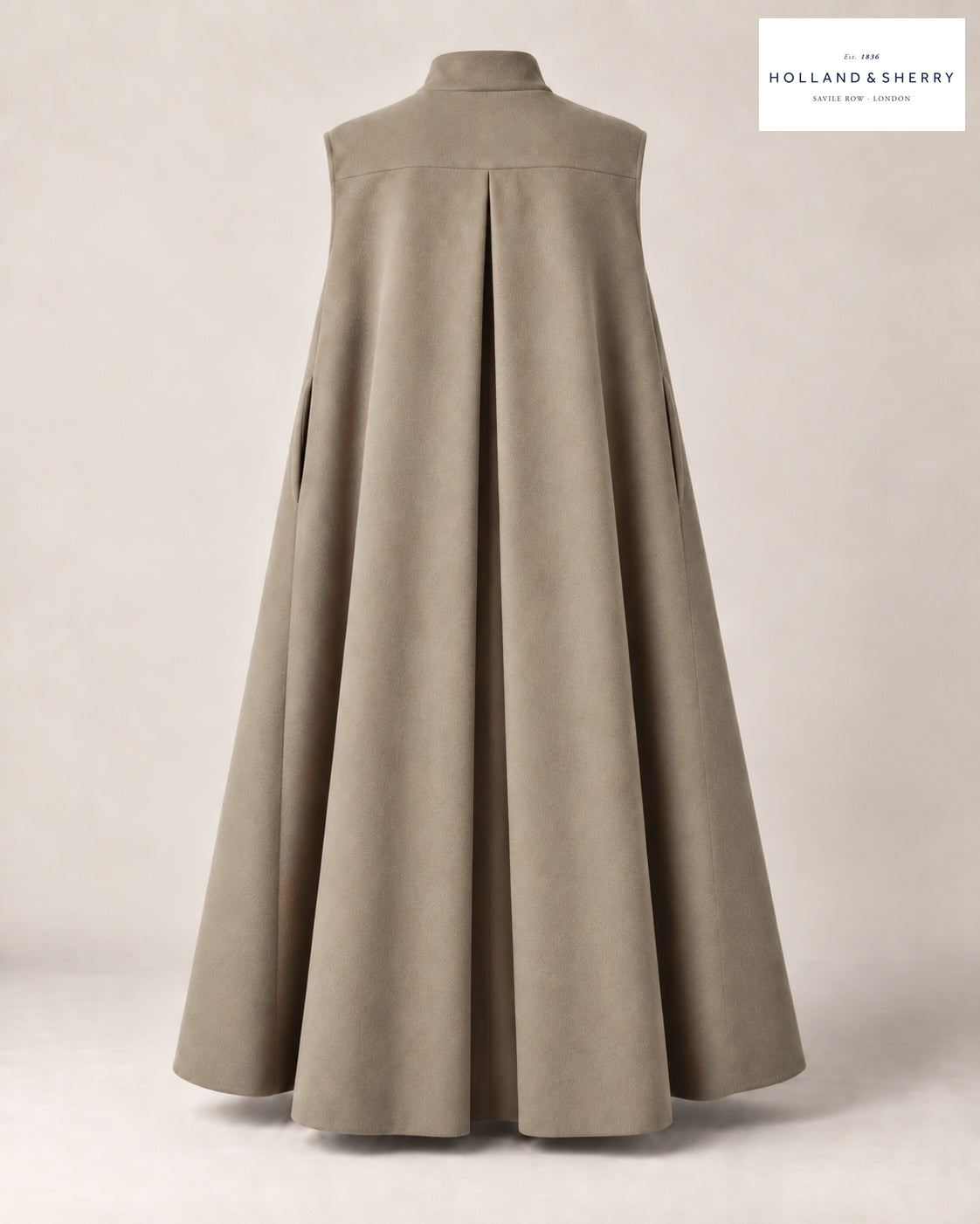 The Cape Women, Light Camel, Calf length, Back view.
