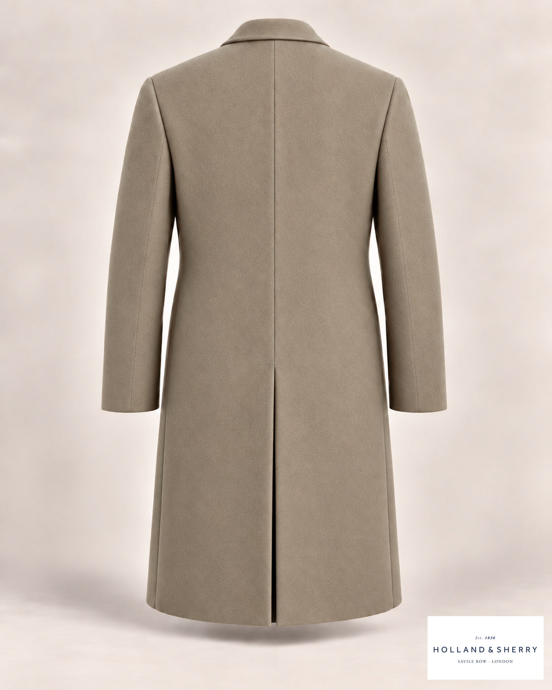 The Chesterfield Men, Light Camel, Calf length, Back view.
