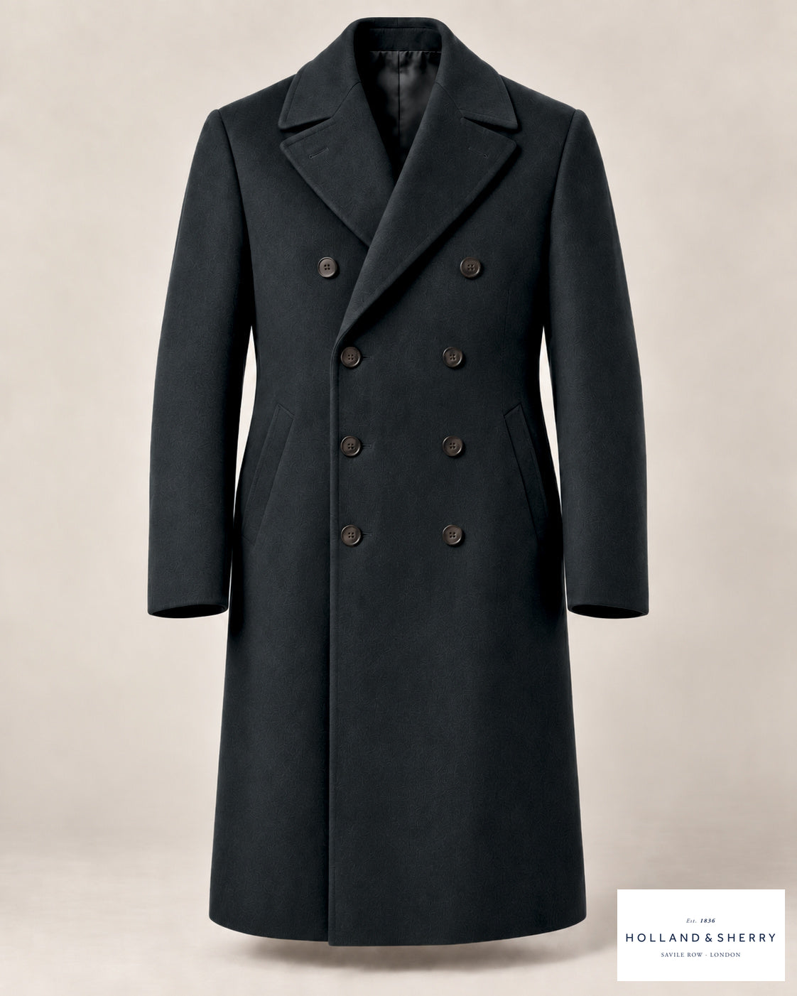 The Ulster Men, Charcoal, Calf length, Front view.