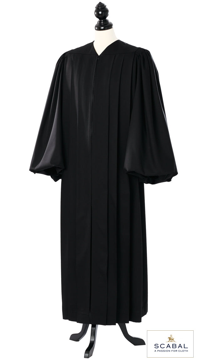 Magisterial US judge robe – Capri Cool Wool – original photograph with fabric logo