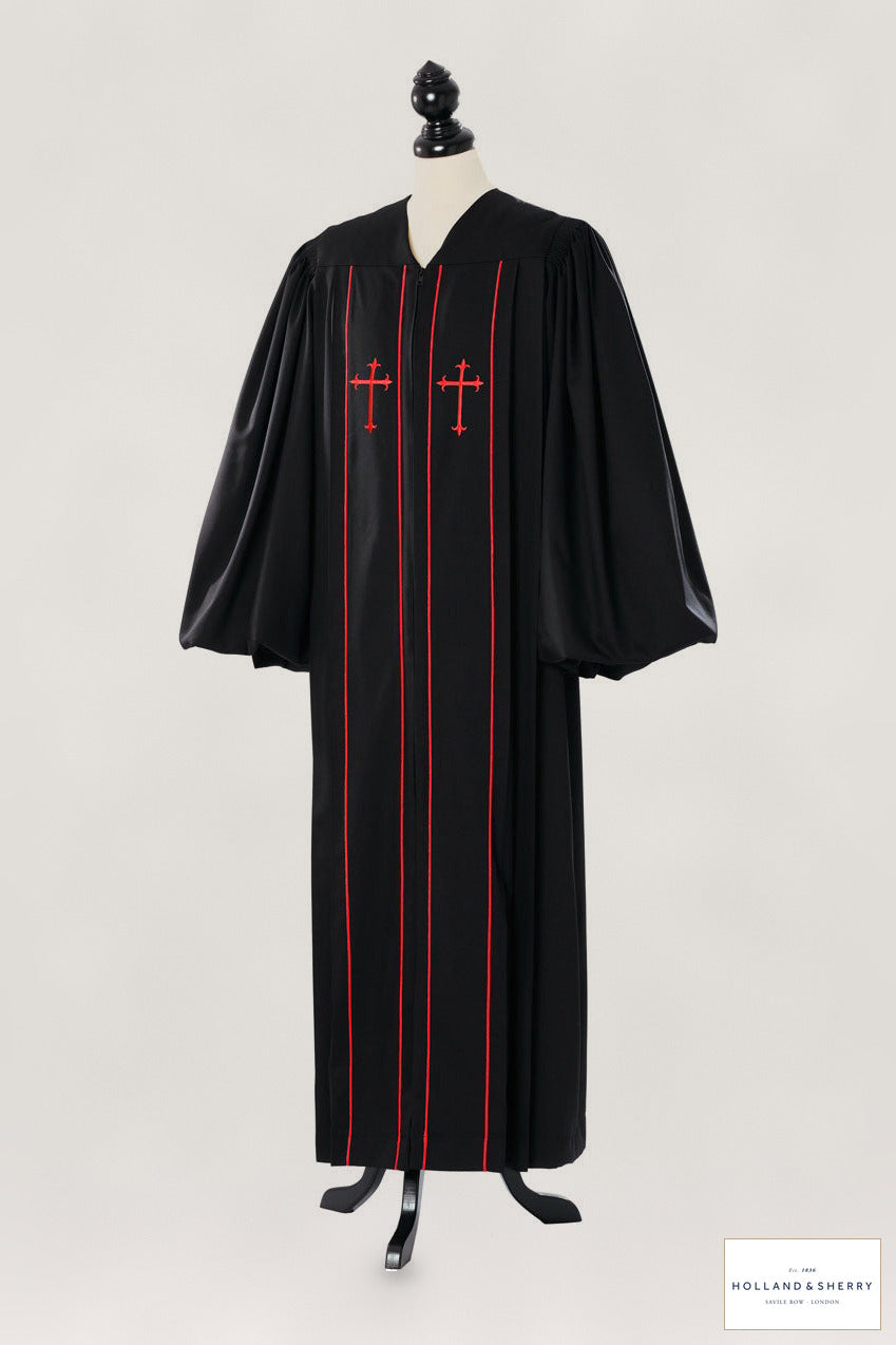 Clerical Pulpit Robe – Royal Mile – original photograph with fabric logo