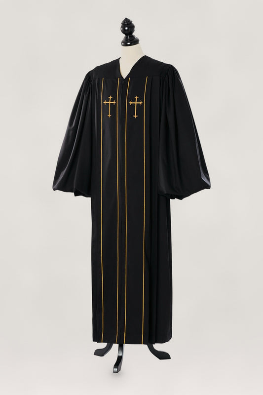 Custom Cleric Clergy Gold Robe — bespoke clergy robe, handcrafted in Bavaria