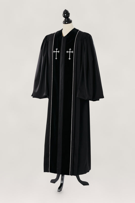 Custom John Wesley Clergy Robe — bespoke clergy robe, handcrafted in Bavaria