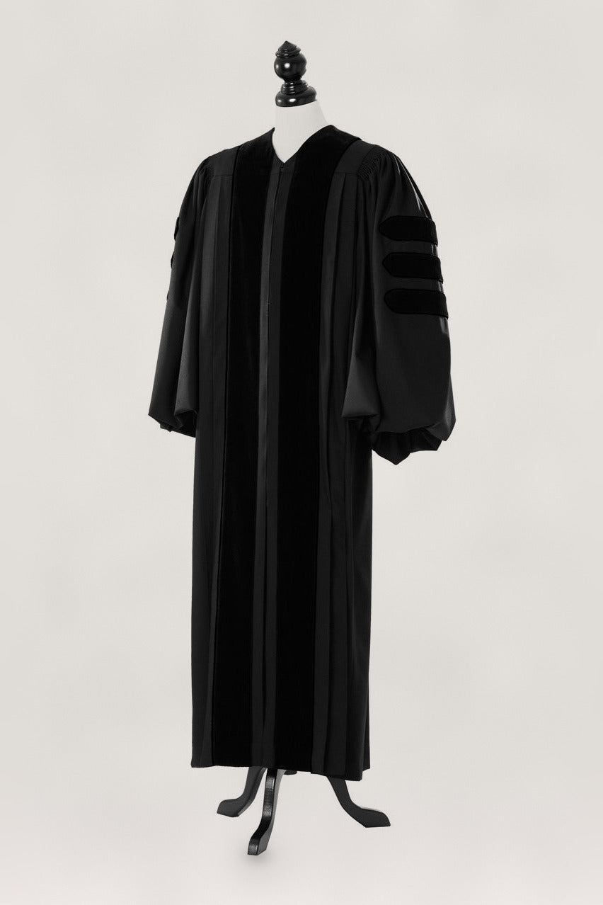 Deluxe Doctoral Academic Gown — bespoke doctoral gown, handcrafted in Bavaria