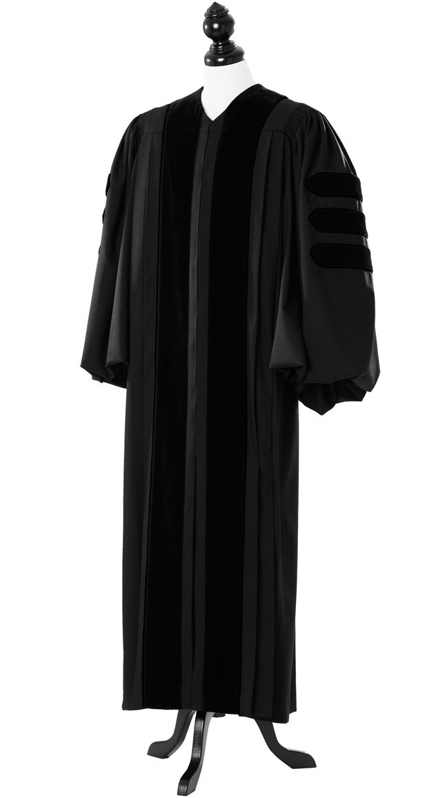 Deluxe Doctoral Academic Gown — bespoke doctoral gown, handcrafted in Bavaria