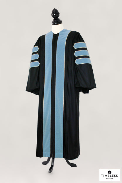 Education – Silver Wool / Gold Silk – original photograph with fabric logo