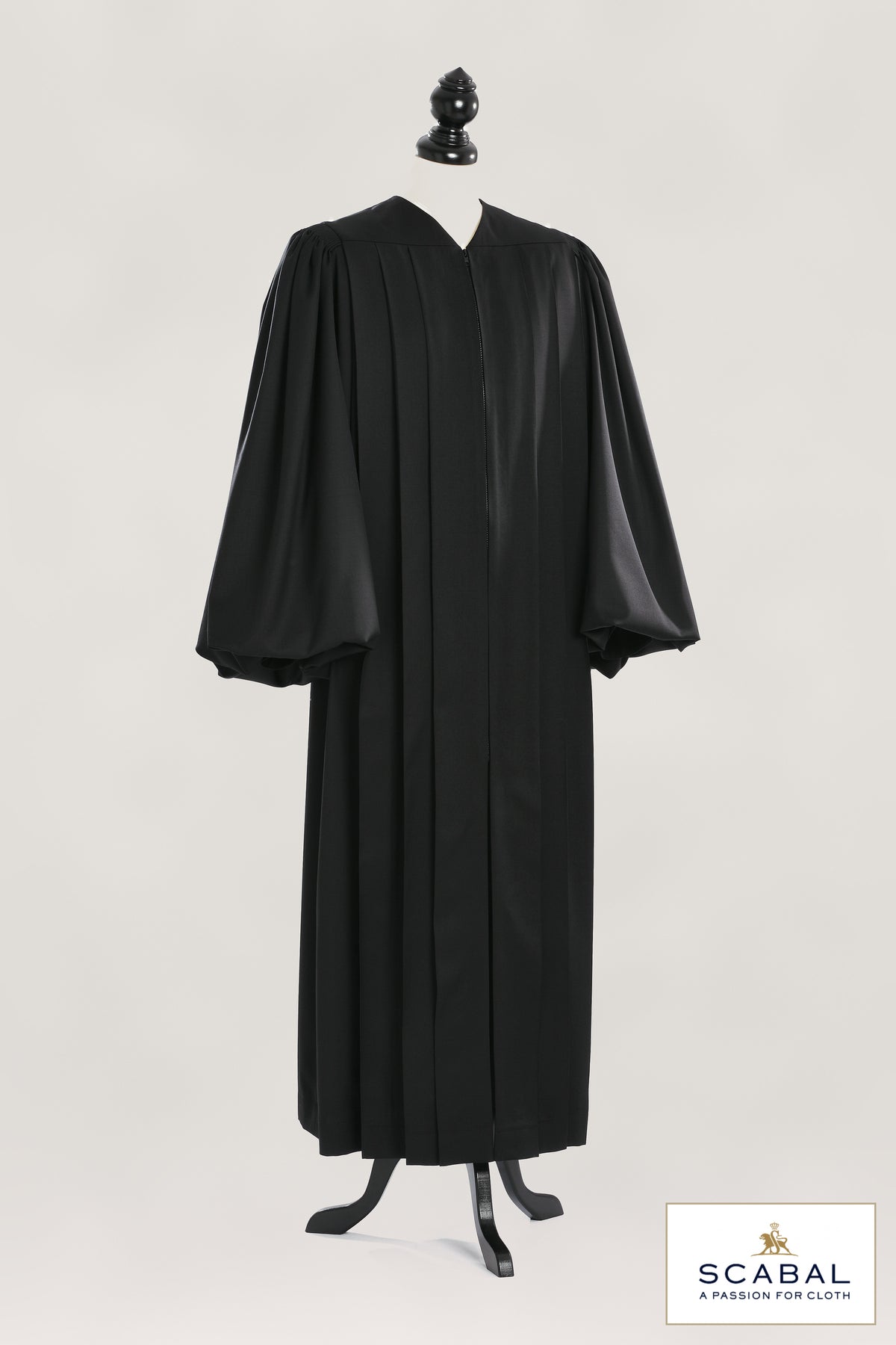 Magisterial US Judge Robe — Capri — studio photograph with fabric house mark