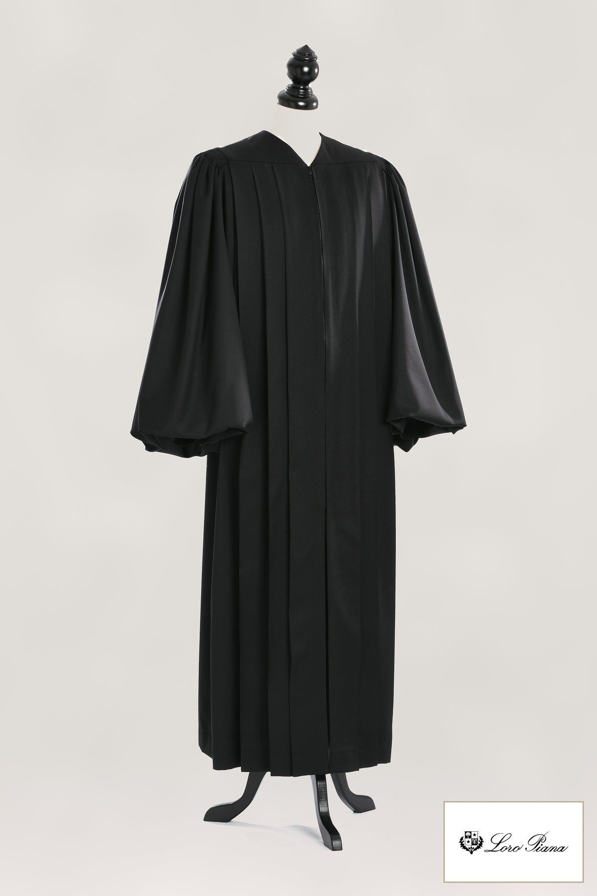 Magisterial US Judge Robe — Summer Tasmanian — studio photograph with fabric house mark