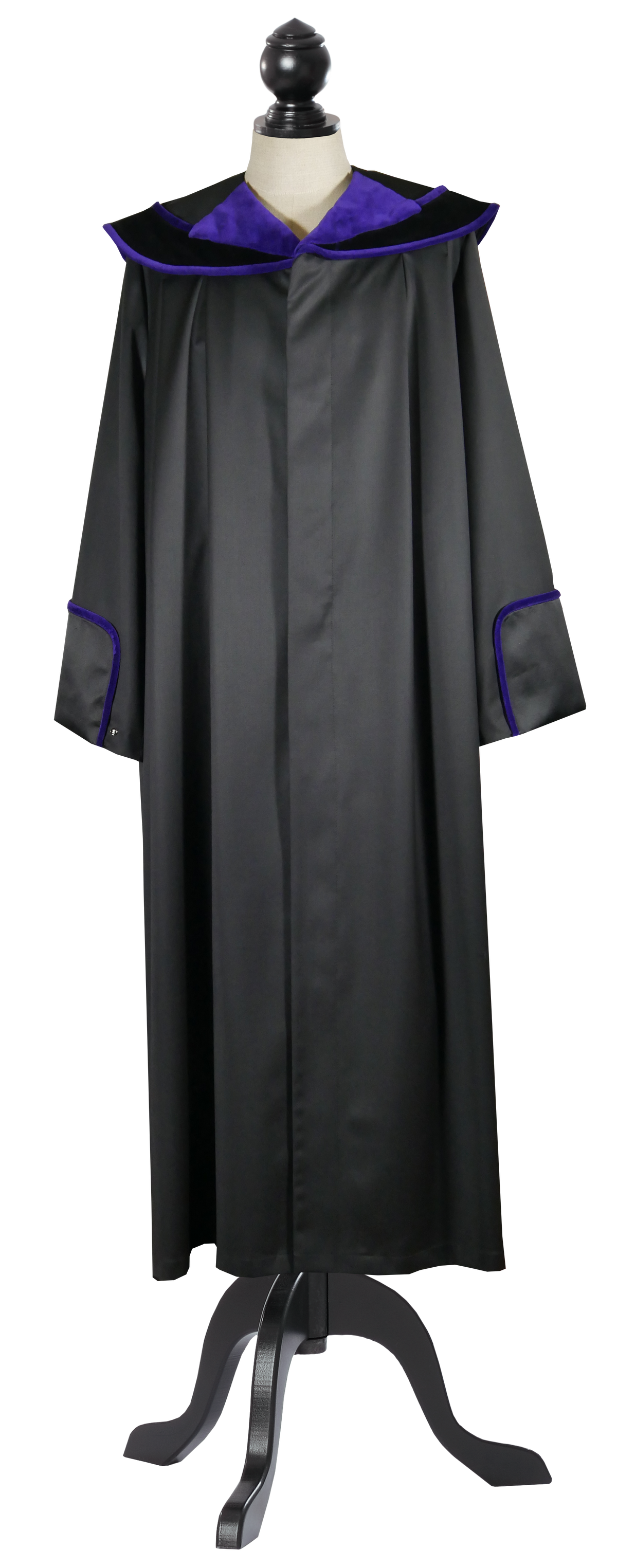 Austrian Judge's Robe with violet velvet trim — Front view