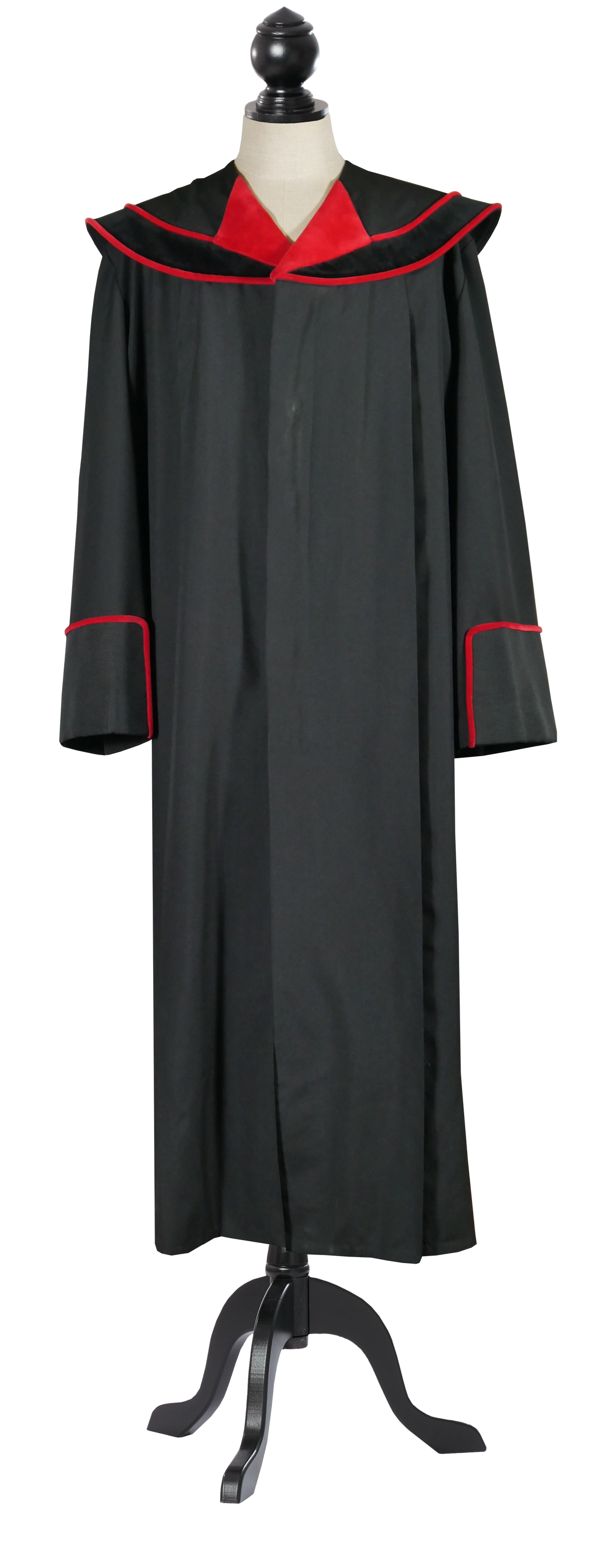 Austrian Public Prosecutor's Robe with red velvet trim — Front view