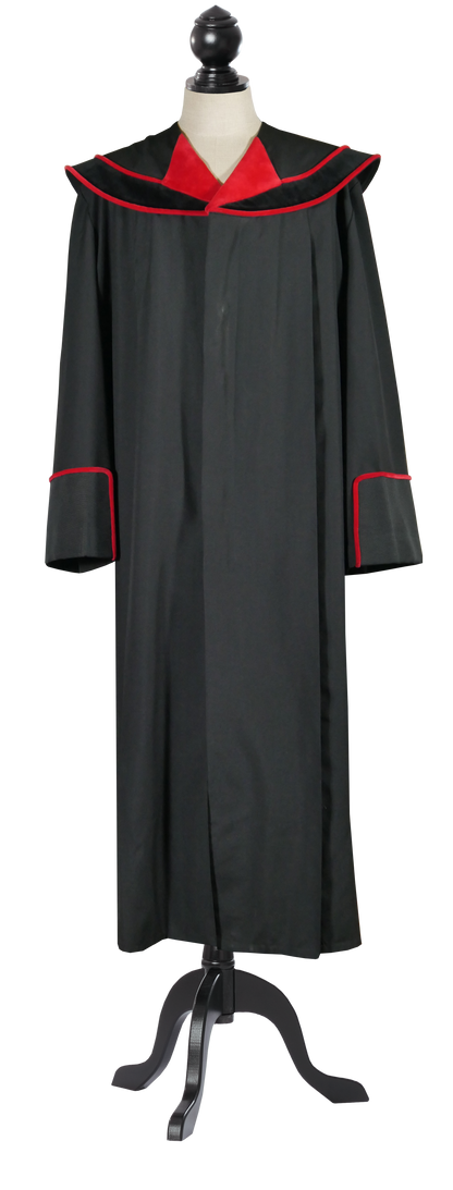 Austrian Public Prosecutor's Robe with red velvet trim — Front view