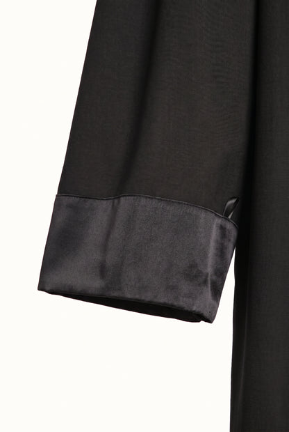 German lawyer’s robe, sleeve with silk cuff and loop, detail