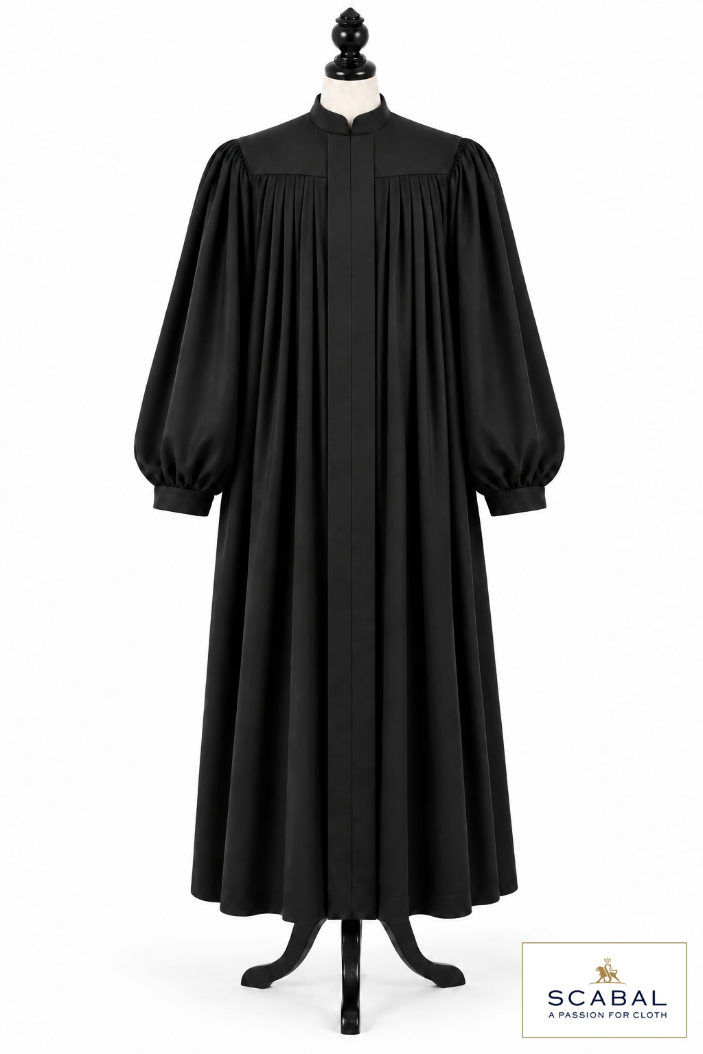 Rabbi & Cantor Robe – style visualisation with house mark Scabal