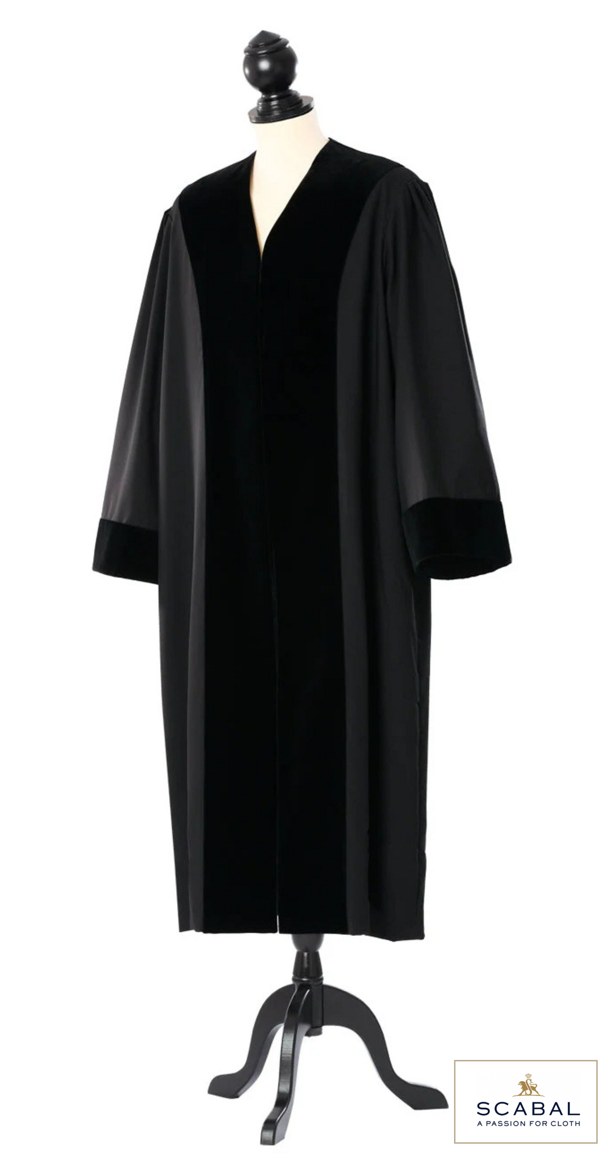 German Public Prosecutor's Robe — Capri Cool Wool — original photograph with fabric house mark