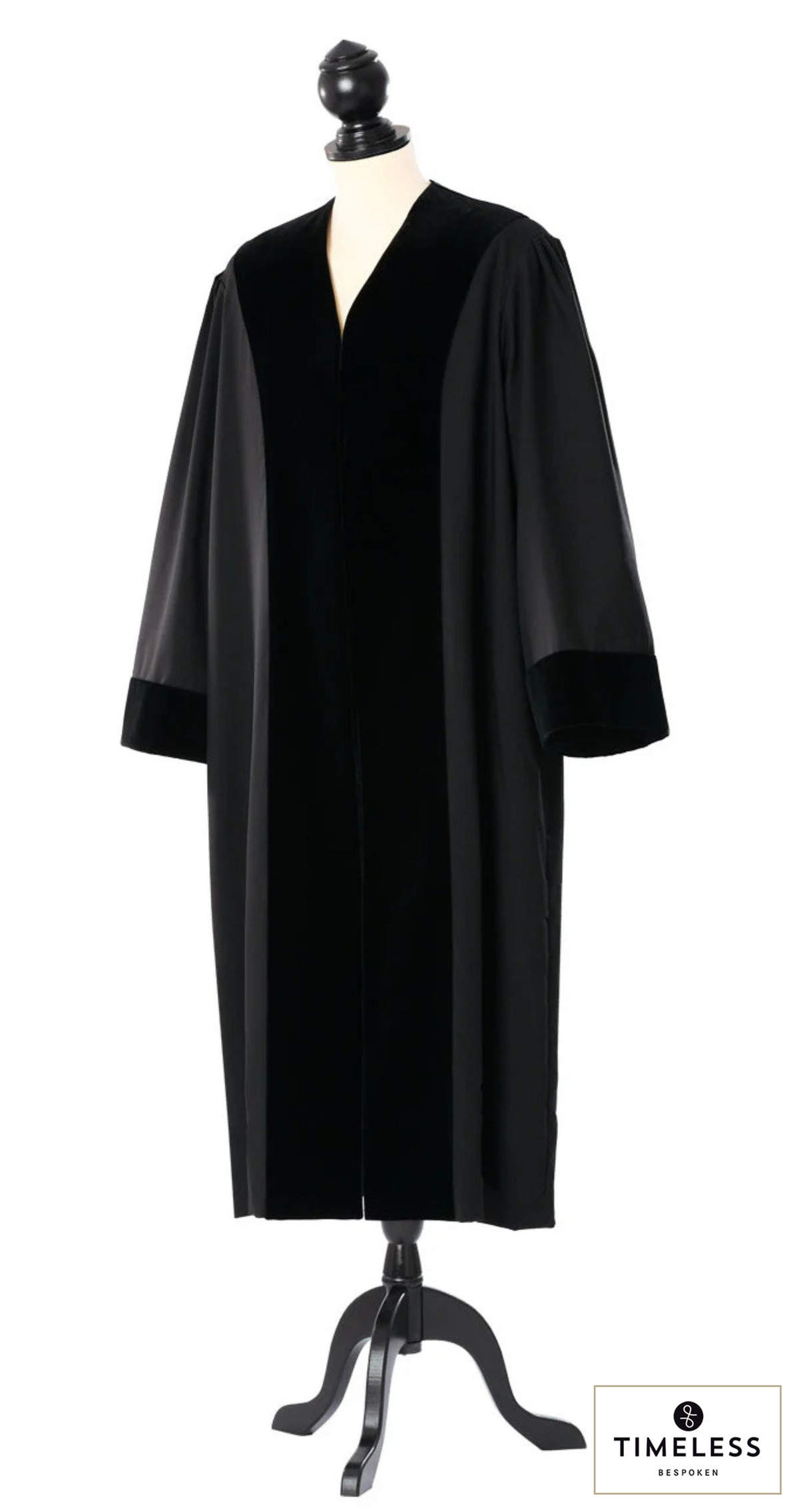 German Public Prosecutor's Robe — Silver Wool / Gold Silk — original photograph with fabric house mark