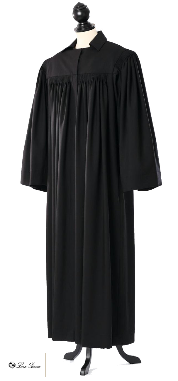 Protestant Clergy Robe – General, Prussian / Baden Form — Summer Tasmanian — original photograph with fabric house mark