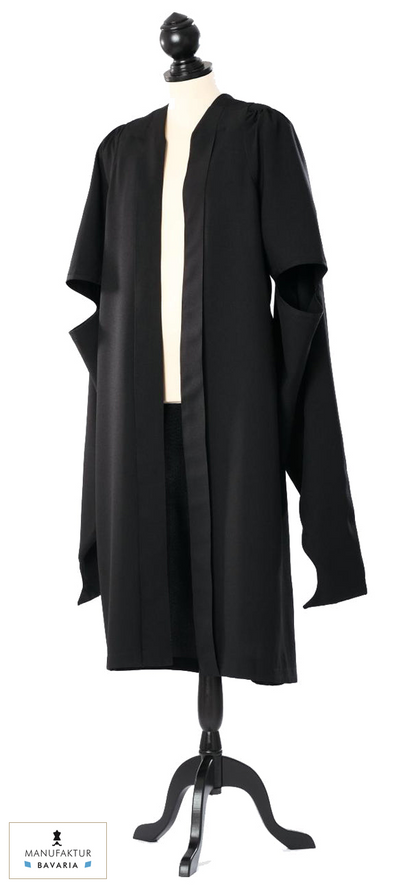 Cambridge Master's Gown — Royal Regalia — original photograph with fabric house mark