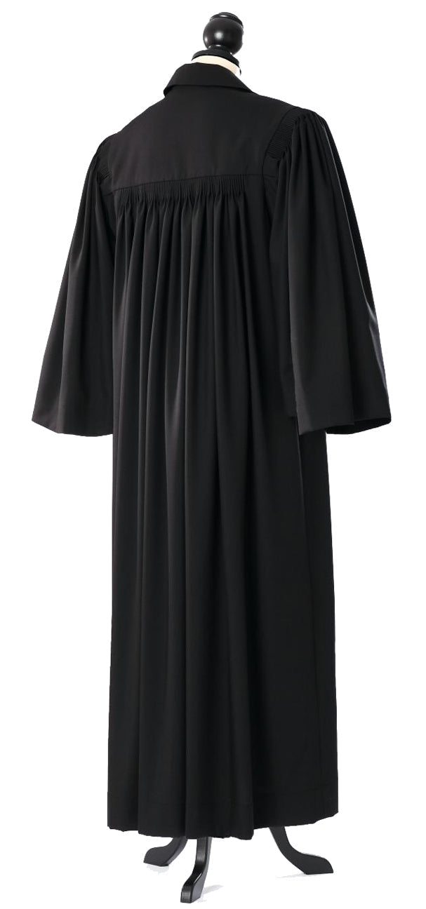 Protestant clergy robe in the general Prussian or Baden form, rear view