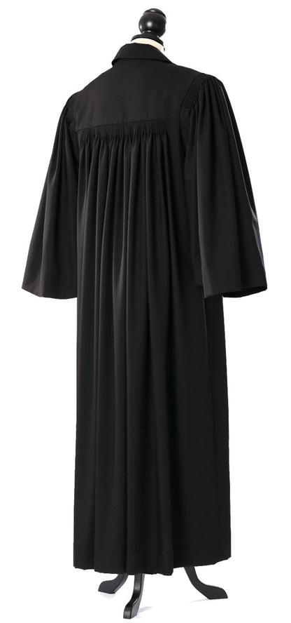 Protestant clergy robe in the general Prussian or Baden form, rear view