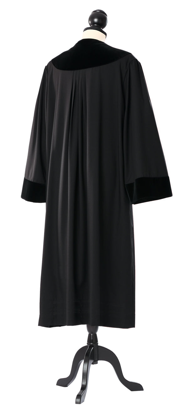 German commercial judge's robe, rear view; shared rear cut with the German judge's robe