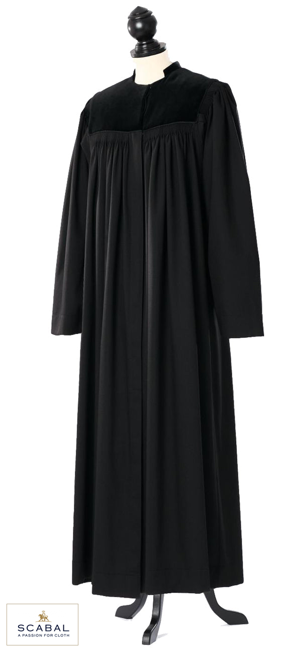Bavarian / Palatinate Clergy Robe — Capri Cool Wool — original photograph with fabric house mark