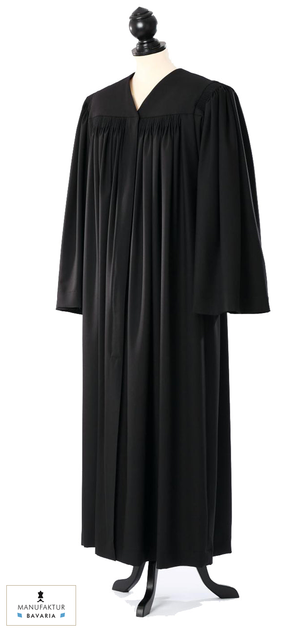Free Church Clergy Robe — Royal Regalia — original photograph with fabric house mark