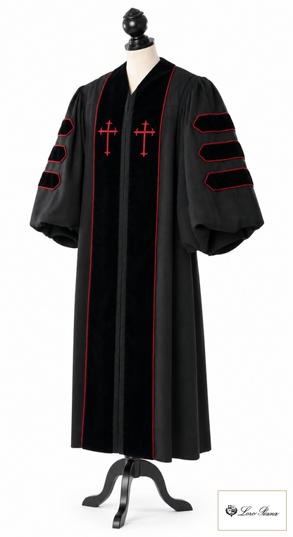 Dr. of Divinity Clergy Robe – Summer Tasmanian – original photograph with fabric logo