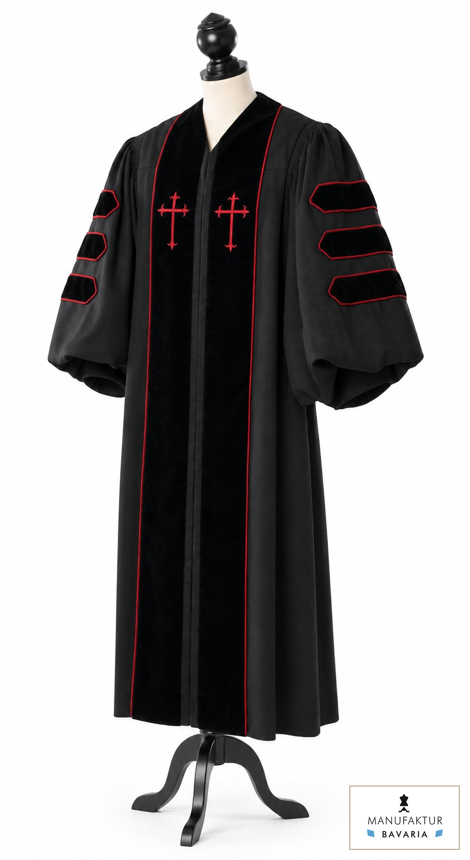 Dr. of Divinity Clergy Robe – Royal Regalia – original photograph with fabric logo
