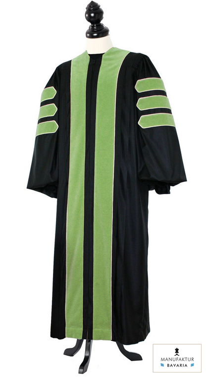Sociology Doctoral Gown – Royal Regalia – original photograph with fabric logo