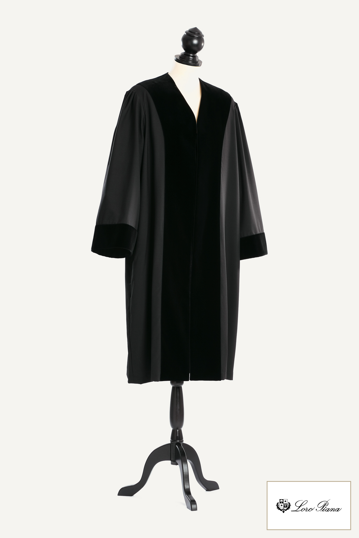 German Judge's Robe — Summer Tasmanian — studio photograph with fabric house mark