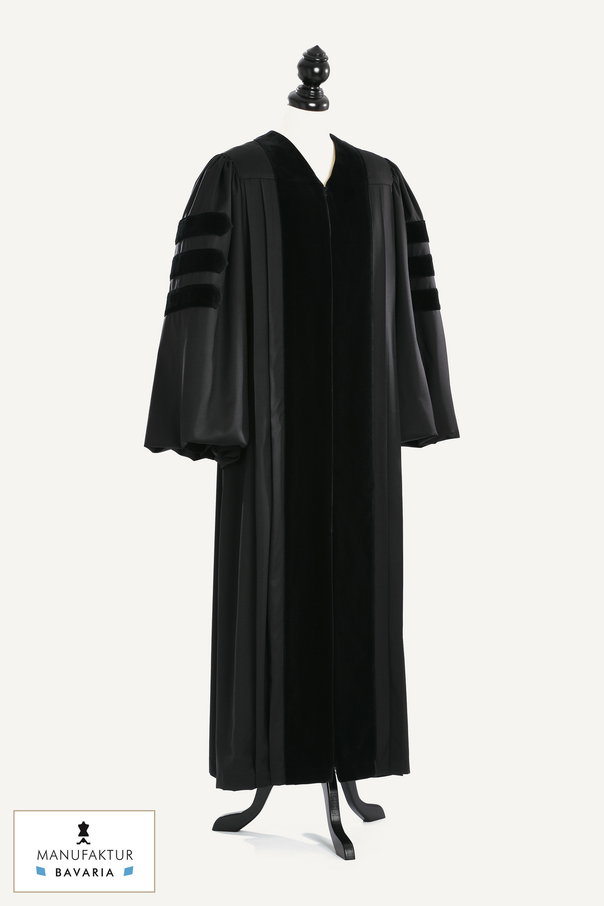 Doctoral Pulpit Robe — Royal Regalia — studio photograph with fabric house mark