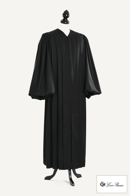 Magisterial US Judge Robe — Summer Tasmanian — studio photograph with fabric house mark