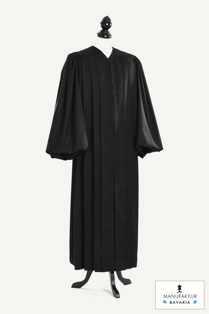 Magisterial US Judge Robe — Royal Regalia — studio photograph with fabric house mark
