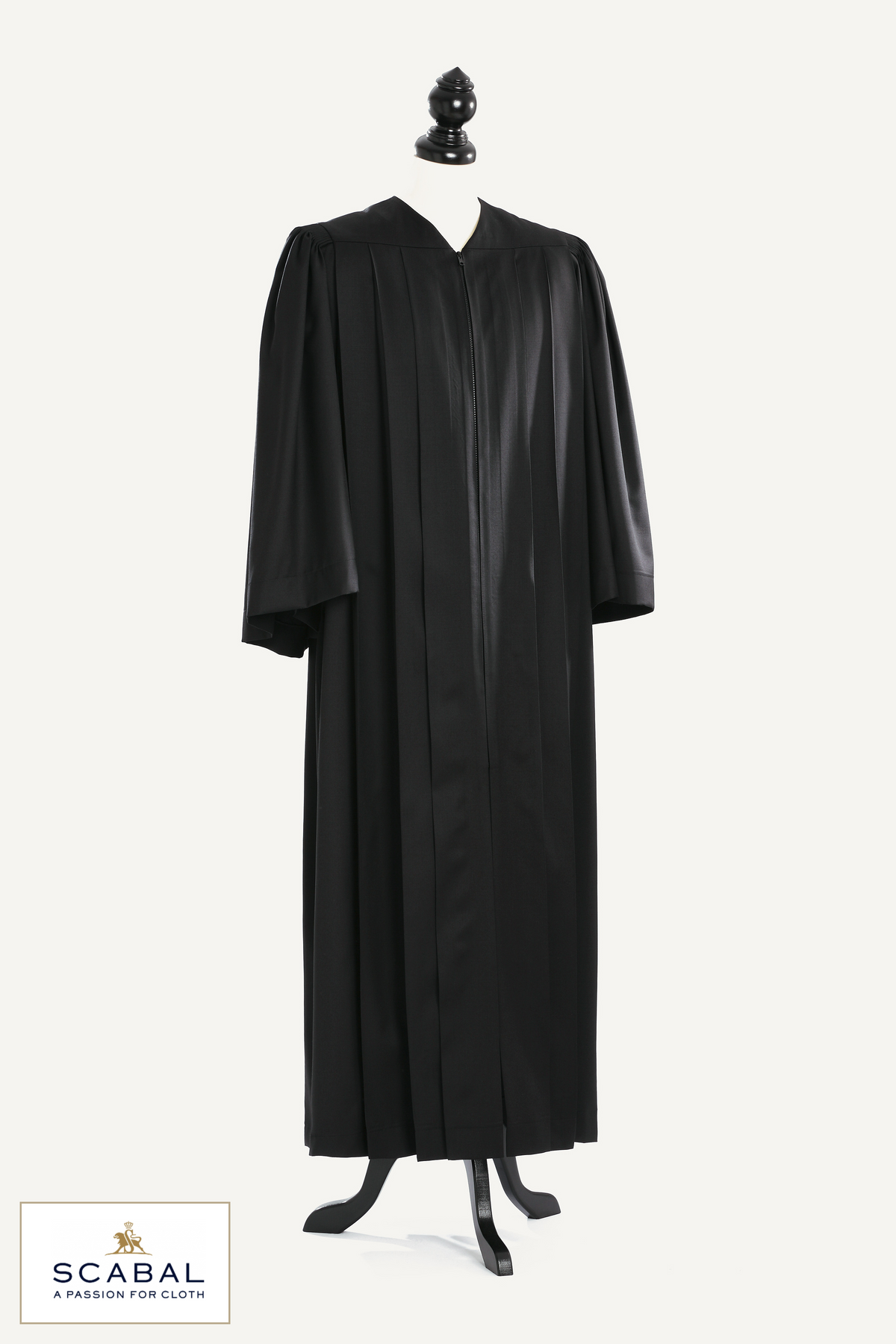 Principal US Judge Robe — Capri Cool Wool — studio photograph with fabric house mark