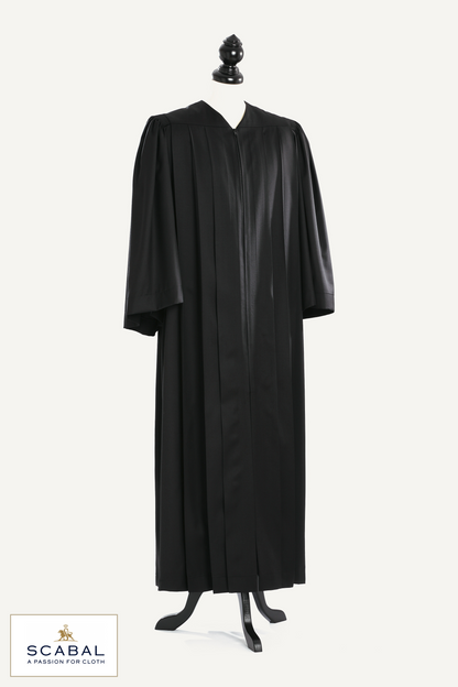 Principal US Judge Robe — Capri Cool Wool — studio photograph with fabric house mark