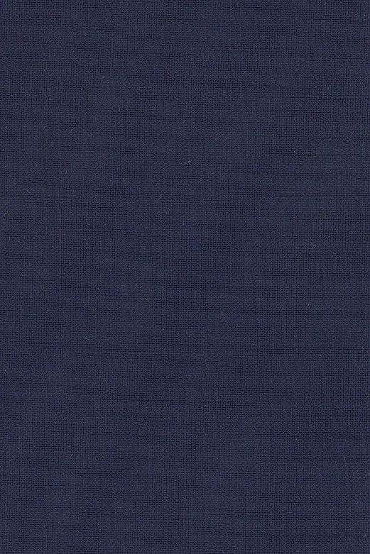 Scabal Capri Cool Wool, navy — plain-weave cloth, close-up