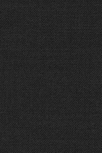 Holland & Sherry Royal Mile, black — twill-weave cloth, close-up