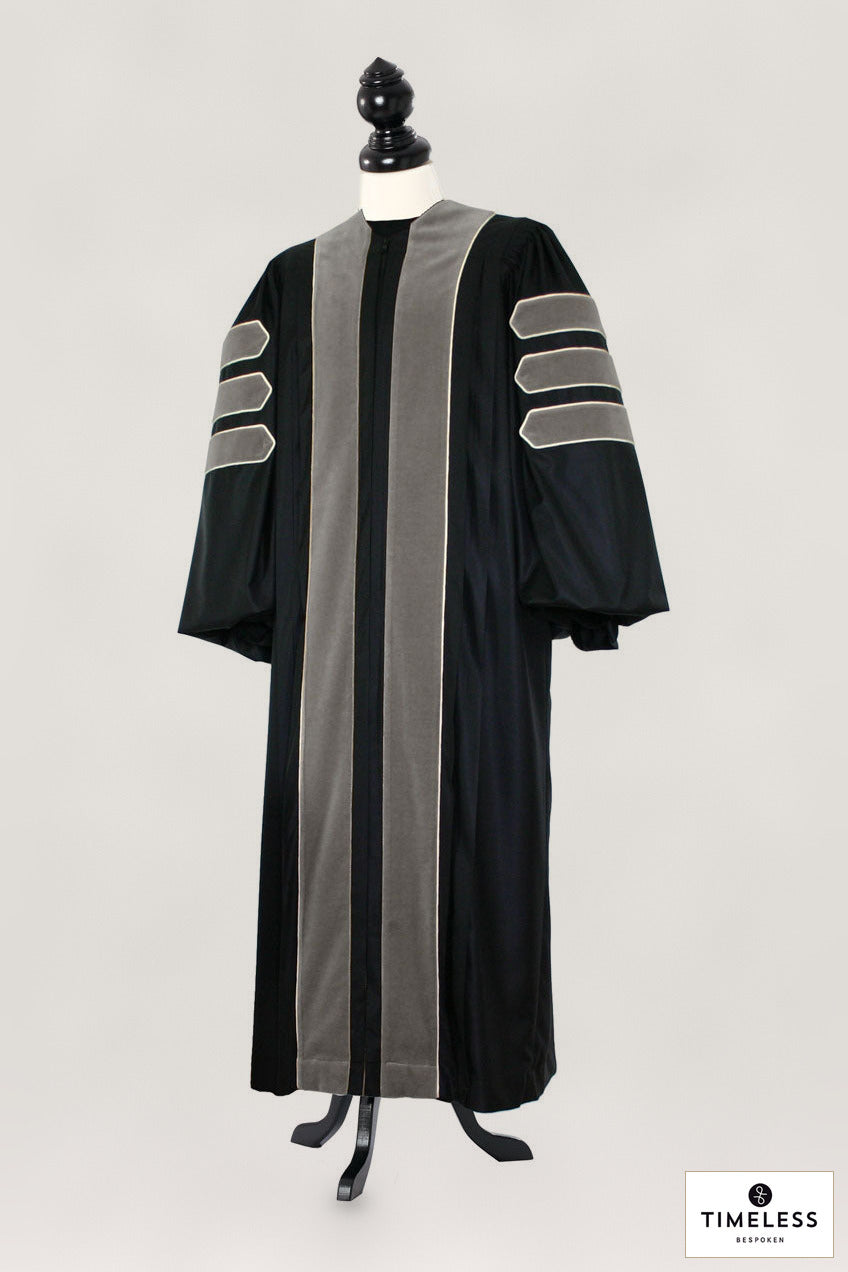 Veterinary Science – Silver Wool / Gold Silk – original photograph with fabric logo