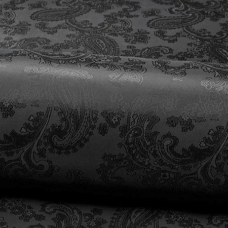 Viscose lining with paisley pattern in black