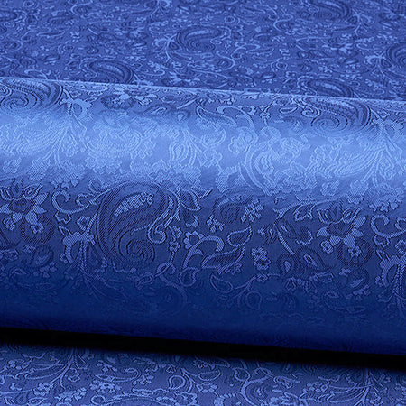 Viscose lining with paisley pattern in royal blue
