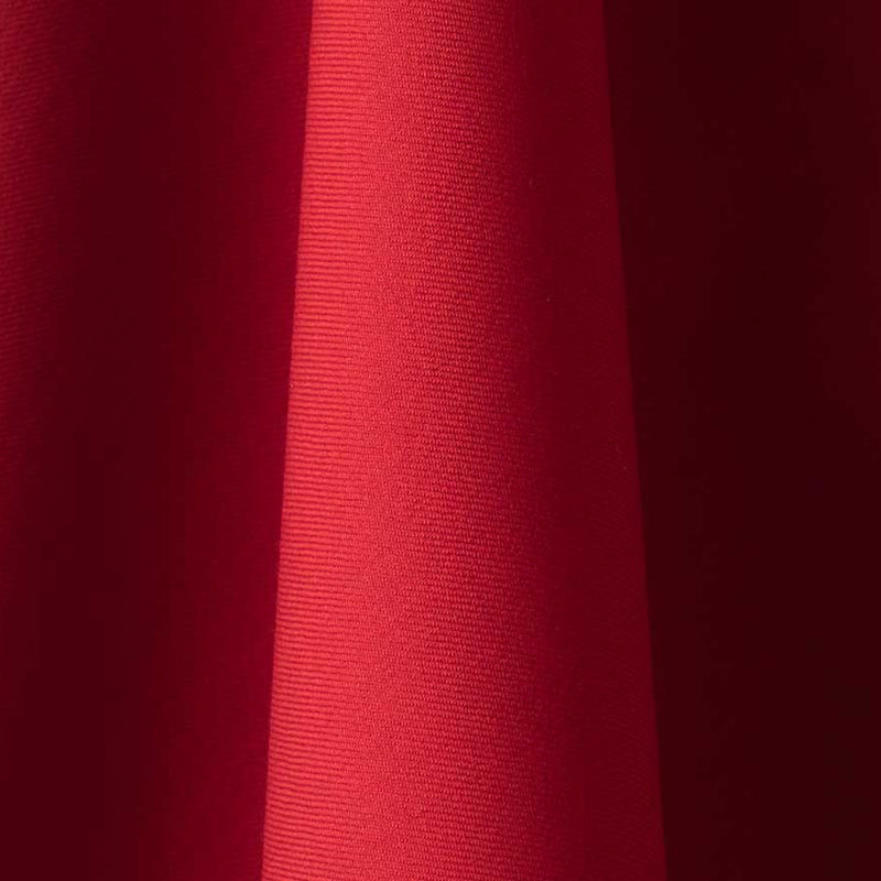 Holland & Sherry Royal Mile – red Merino worsted cloth in folds, close-up