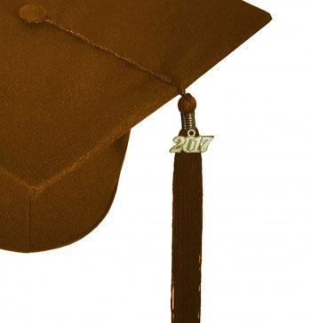 MATTE BROWN CAP & GOWN TECHNICAL & VOCATIONAL GRADUATION SET