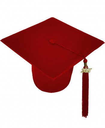 MATTE MAROON RED CAP AND GOWN