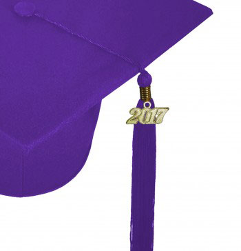 MATTE PURPLE CAP & GOWN MIDDLE SCHOOL JUNIOR HIGH GRADUATION SET