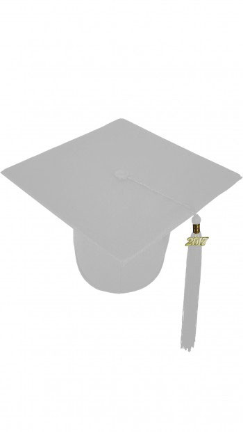 MATTE SILVER CAP & GOWN TECHNICAL & VOCATIONAL GRADUATION SET