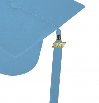 MATTE SKY BLUE CAP & GOWN ELEMENTARY SCHOOL GRADUATION SET