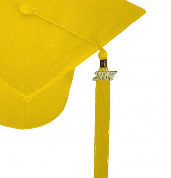 MATTE YELLOW GOLD CAP & GOWN MIDDLE SCHOOL JUNIOR HIGH GRADUATION SET