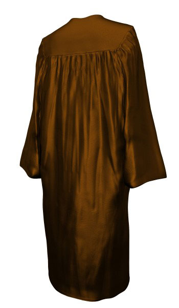 SHINY BROWN CAP & GOWN HIGH SCHOOL GRADUATION SET